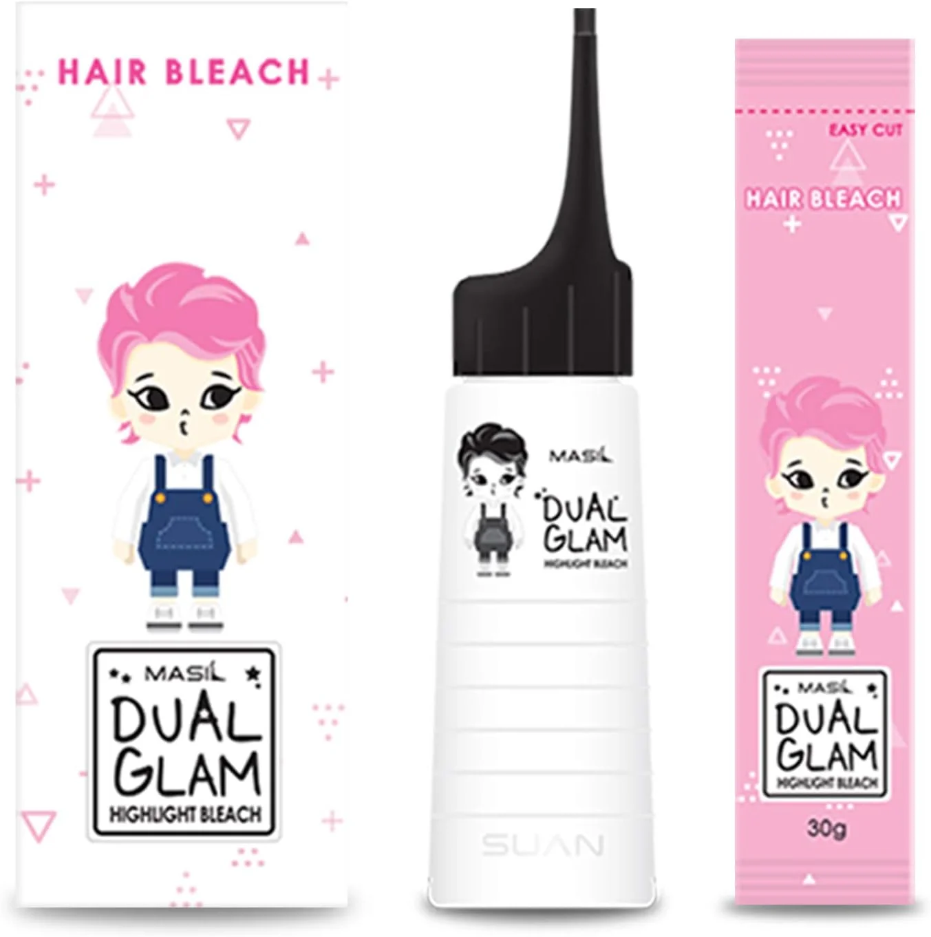 کیت هایلایت مو MASIL Dual Glam Self، پودر بلیچ مو، 120 گرم - بدون آسیب رساندن - مناسب برای انواع مو کیت هایلایت مو MASIL Dual Glam Self، پودر بلیچ مو، 120 گرم - بدون آسیب رساندن - مناسب برای انواع مو