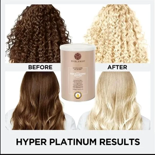 پودر دکلره مو مای بلوندو، 500 گرم، روشن کننده تا 9 درجه، اثر ضد زردی، روغن معدنی، بدون گرد و غبار پودر دکلره مو مای بلوندو، 500 گرم، روشن کننده تا 9 درجه، اثر ضد زردی، روغن معدنی، بدون گرد و غبار