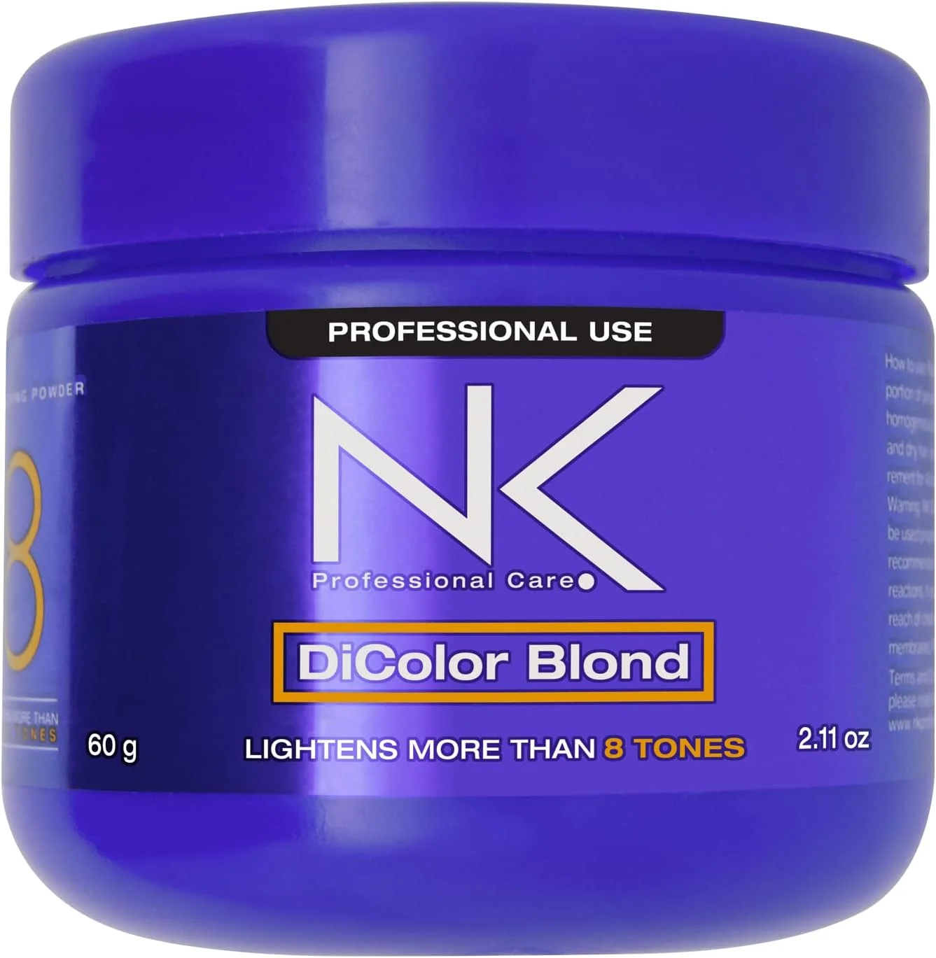 پودر دکلره مو بلوند دی کالر پروفشنال کر ان کی | روشن کننده مو | سفید کننده مو | روشن کننده +8 درجه بدون آسیب رساندن به تارهای مو (بسته 4 عددی x 60 گرم) 240 گرم