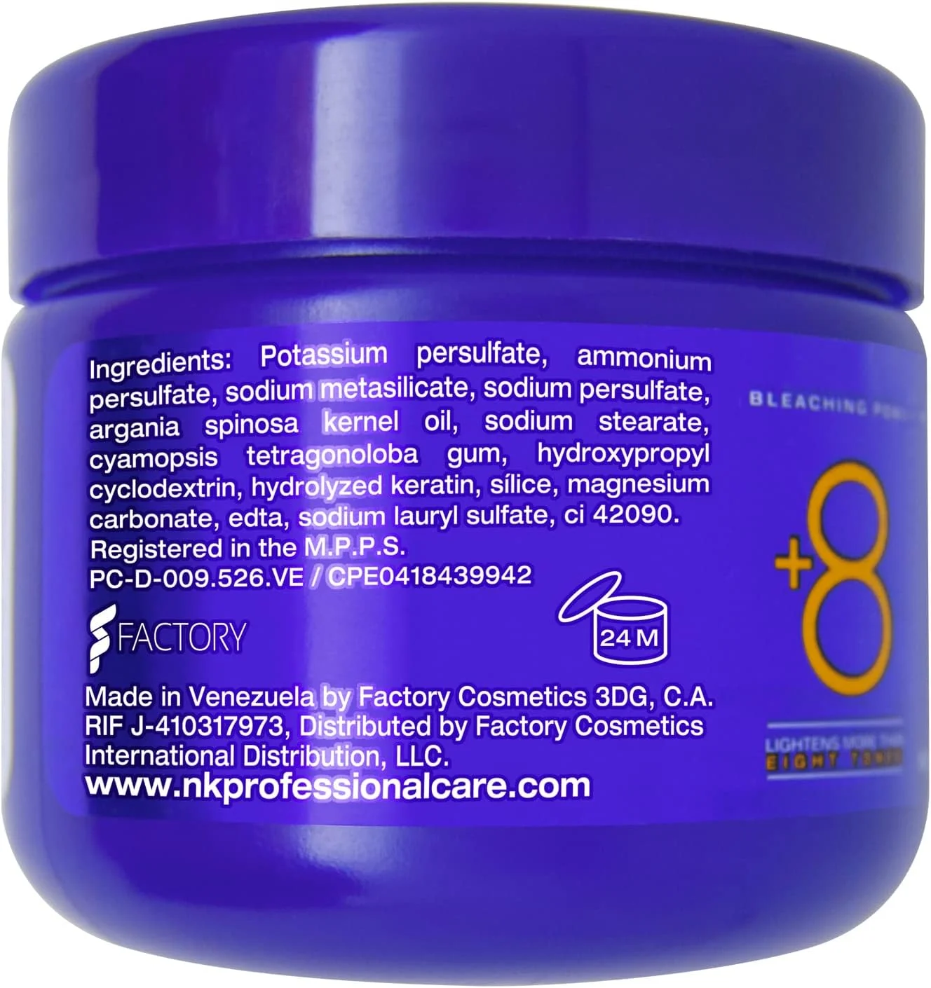 پودر دکلره مو بلوند دی کالر پروفشنال کر ان کی | روشن کننده مو | سفید کننده مو | روشن کننده +8 درجه بدون آسیب رساندن به تارهای مو (بسته 4 عددی x 60 گرم) 240 گرم