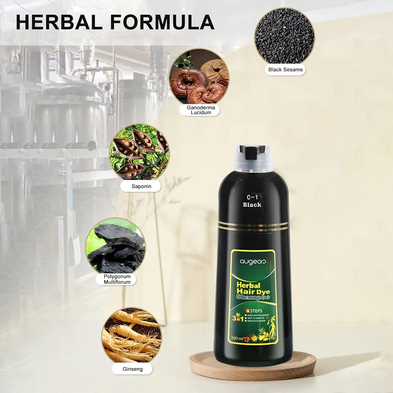 شامپو رنگ مو گیاهی طبیعی 500 میلی لیتر - فرمول 3 در 1 با شامپو، رنگ و نرم کننده، گزینه های رنگی متعدد، ایمن و ماندگار شامپو رنگ مو گیاهی طبیعی 500 میلی لیتر - فرمول 3 در 1 با شامپو، رنگ و نرم کننده، گزینه های رنگی متعدد، ایمن و ماندگار