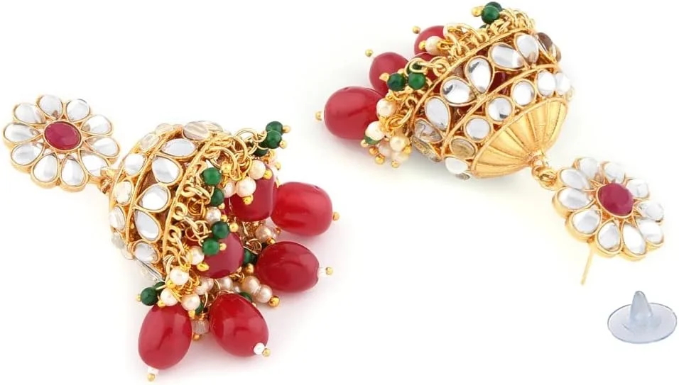 زیوری پرلز ست گردنبند چند رشته ای سبز مارون، گوشواره، مانگ تیکا و انگشتر زنانه - ZPFK11455 زیوری پرلز ست گردنبند چند رشته ای سبز مارون، گوشواره، مانگ تیکا و انگشتر زنانه - ZPFK11455