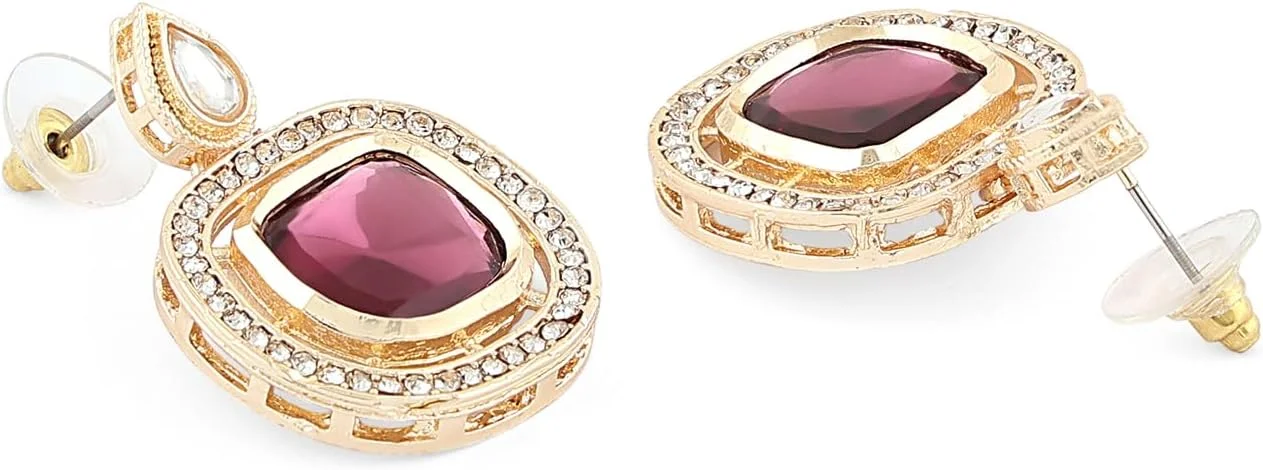 زیوری پرلز ست گردنبند چوکر چند رشته ای مهره دار بنفش زنانه با گوشواره و انگشتر - ZPFK16496 زیوری پرلز ست گردنبند چوکر چند رشته ای مهره دار بنفش زنانه با گوشواره و انگشتر - ZPFK16496