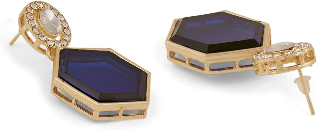 ZAVERI PEARLS گردنبند و گوشواره زنانه نگین آبی و میناکاری سبز مدل ZPFK18340 ZAVERI PEARLS گردنبند و گوشواره زنانه نگین آبی و میناکاری سبز مدل ZPFK18340
