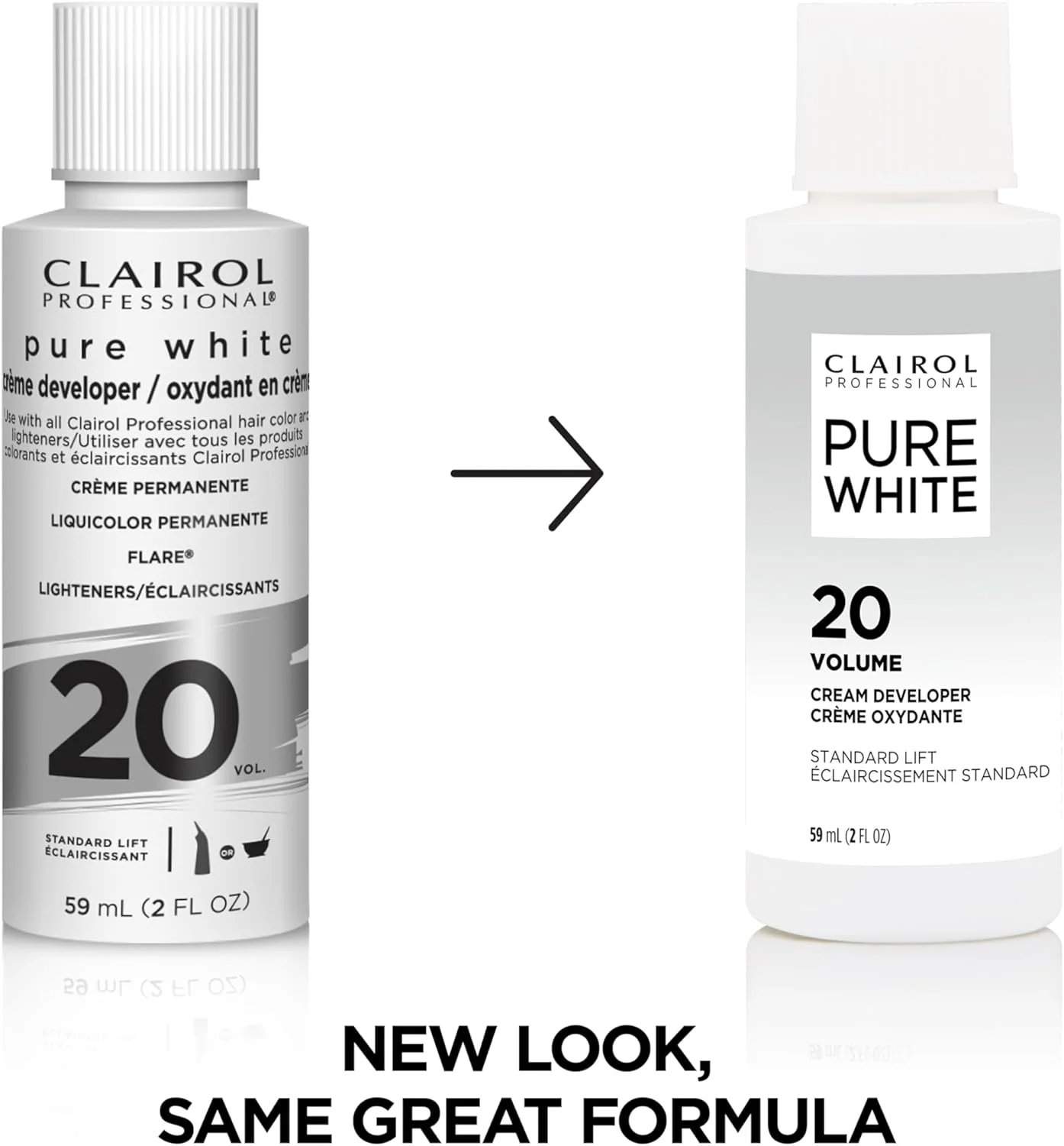 اکسیدان کرمی 20 حجمی کلایرل پروفشنال پیور وایت، 236 میلی لیتر