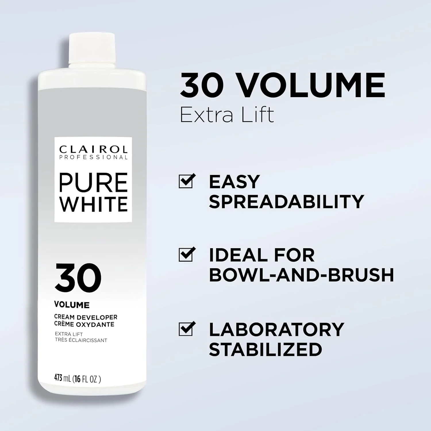 اکسیدان مو کلایرل پروفشنال پیور وایت، حجم 30، 473 میلی لیتر