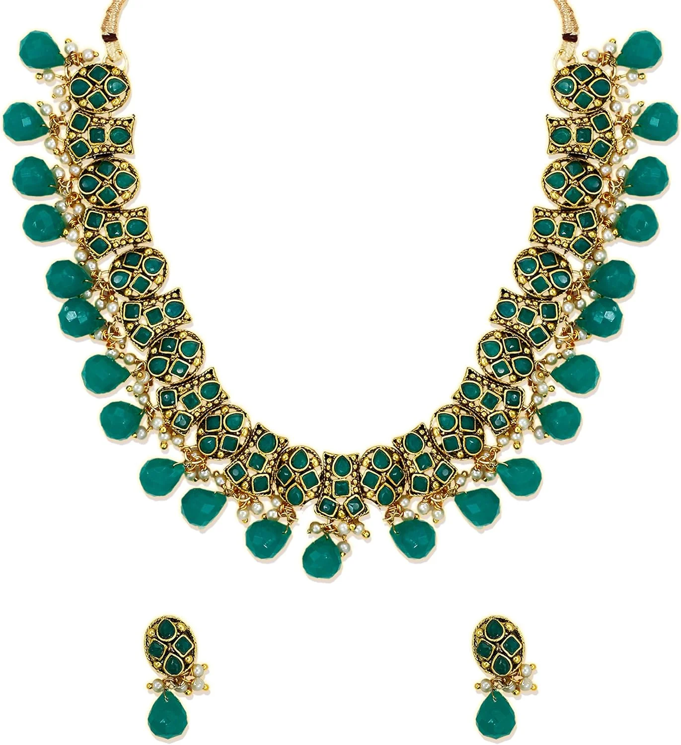 ست گردنبند سنتی زنانه ZAVERI PEARLS - Zpfk6137