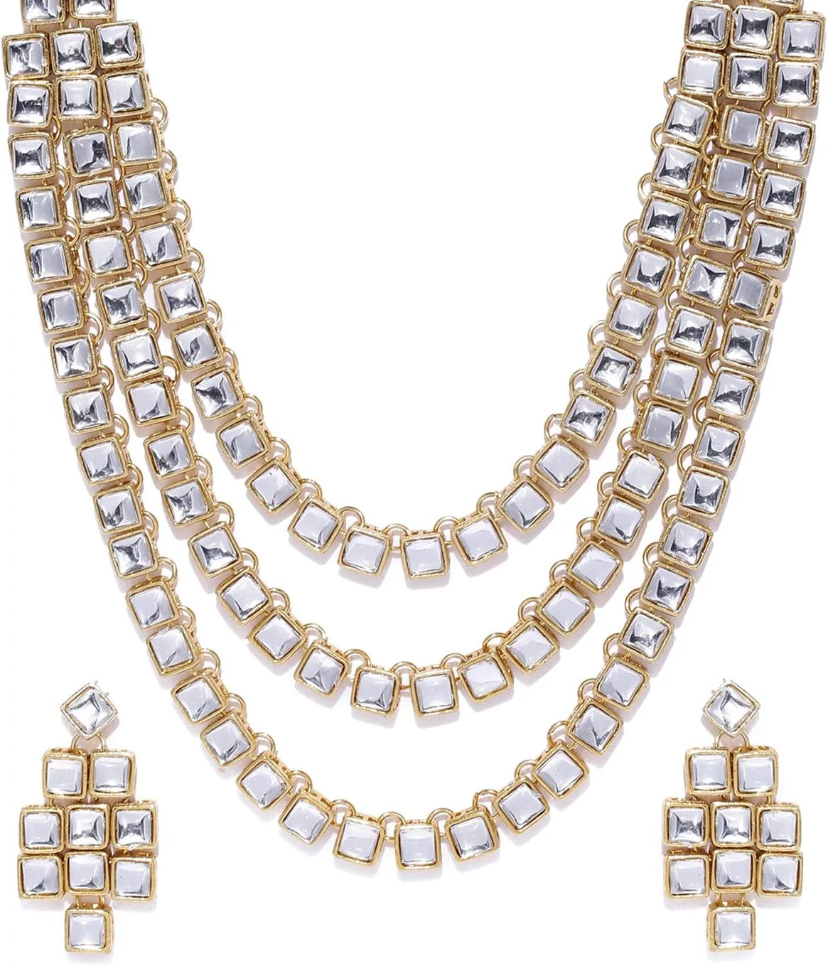 ست جواهرات زنانه ZAVERI PEARLS (طلایی) (ZPFK9007)