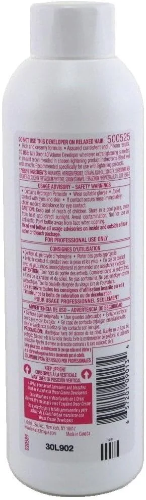 اکسیدان 40 حجمی لورآل تکنیک اورور کرم، 236 میلی لیتر