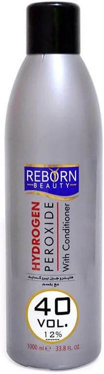 اکسیدان مو ریبورن بیوتی 40 حجمی 12 درصد با نرم کننده 1 لیتری