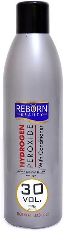اکسیدان مو 30 حجمی ریبورن بیوتی 9% با نرم کننده 1 لیتری