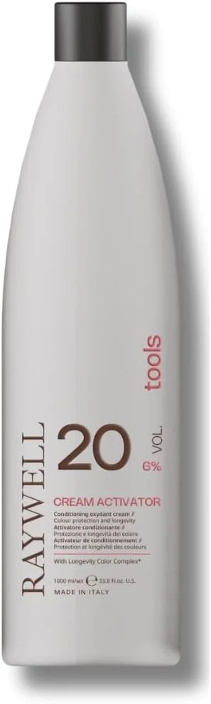 اکتیواتور کرمی 6% ریول 1000 میلی لیتر | اکسیدان برای رنگ و سایه مو | استفاده آسان و نگهداری عالی | ایجاد رنگ یکنواخت و ماندگار با کیفیت سالنی (6%)