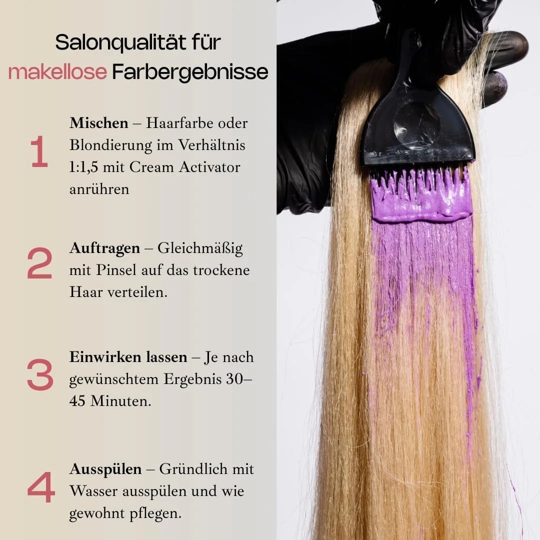 اکتیواتور کرمی 6% ریول 1000 میلی لیتر | اکسیدان برای رنگ و سایه مو | استفاده آسان و نگهداری عالی | ایجاد رنگ یکنواخت و ماندگار با کیفیت سالنی (6%)