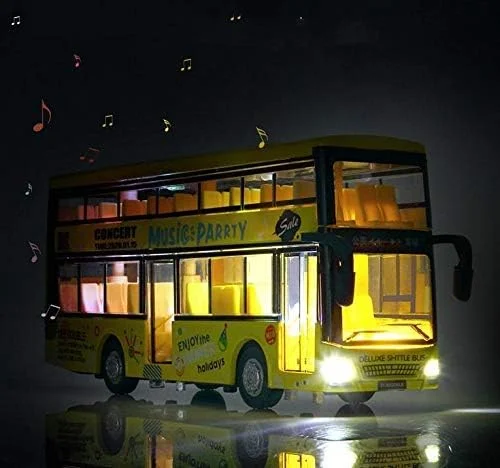 اتوبوس عقب کشیدنی AM ANNA، آلیاژی، اتوبوس دو طبقه مدرسه، وسایل نقلیه ساختمانی، ماشین اسباب بازی مدل کوچک، چراغ دار، مناسب کودکان پسر و دختر نوپا - (زرد) اتوبوس عقب کشیدنی AM ANNA، آلیاژی، اتوبوس دو طبقه مدرسه، وسایل نقلیه ساختمانی، ماشین اسباب بازی مدل کوچک، چراغ دار، مناسب کودکان پسر و دختر نوپا - (زرد)