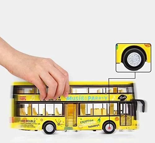 اتوبوس عقب کشیدنی AM ANNA، آلیاژی، اتوبوس دو طبقه مدرسه، وسایل نقلیه ساختمانی، ماشین اسباب بازی مدل کوچک، چراغ دار، مناسب کودکان پسر و دختر نوپا - (زرد) اتوبوس عقب کشیدنی AM ANNA، آلیاژی، اتوبوس دو طبقه مدرسه، وسایل نقلیه ساختمانی، ماشین اسباب بازی مدل کوچک، چراغ دار، مناسب کودکان پسر و دختر نوپا - (زرد)