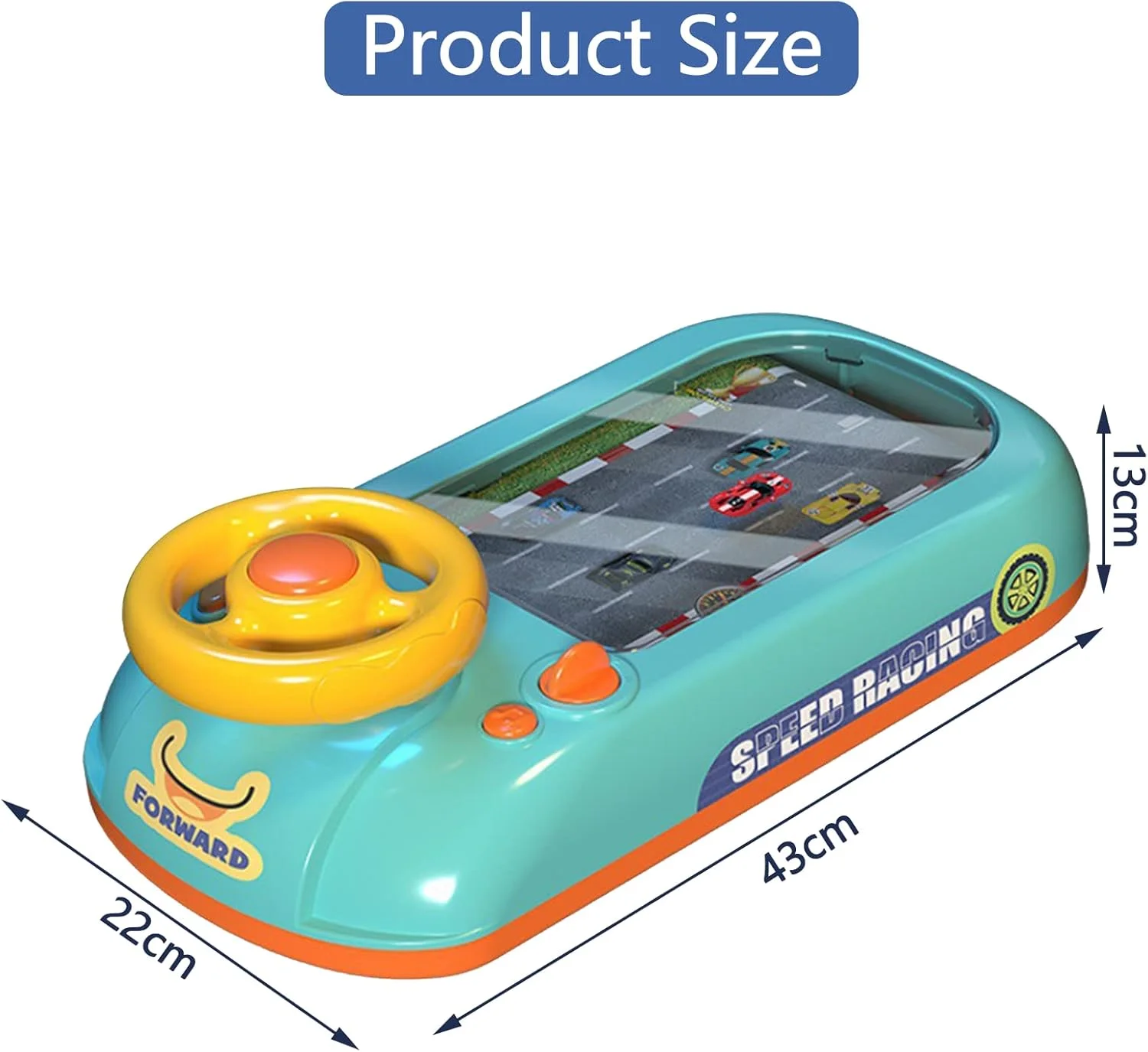 اسباب بازی فرمان موزیکال کودک AM ANNA، بازی ماشین مسابقه شبیه سازی شده برای کودکان نوپا با صدا، اسباب بازی های حسی بازی وانمودی هدیه تولد برای پسران دختران (سبز) اسباب بازی فرمان موزیکال کودک AM ANNA، بازی ماشین مسابقه شبیه سازی شده برای کودکان نوپا با صدا، اسباب بازی های حسی بازی وانمودی هدیه تولد برای پسران دختران (سبز)