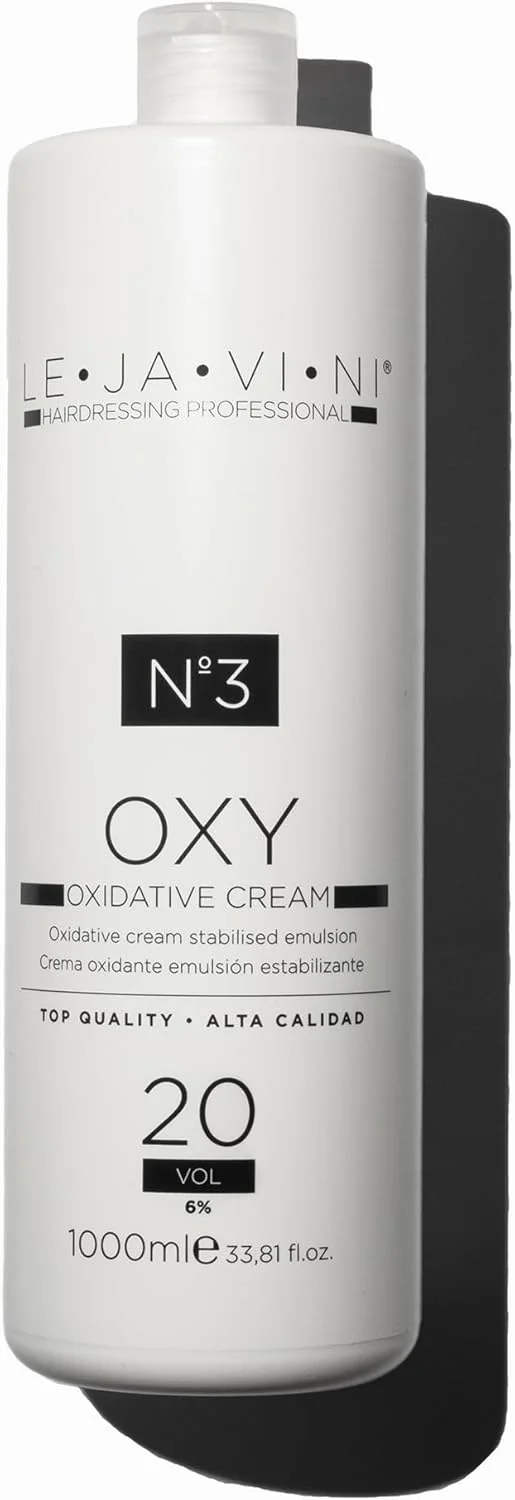 کرم اکسیدان لِژاوینی N3 | حجم 20 (6%) | فعال کننده حرفه ای 1 لیتری | فعال کننده رنگ مو، هایلایت و دکلره | بافت کرمی تثبیت شده