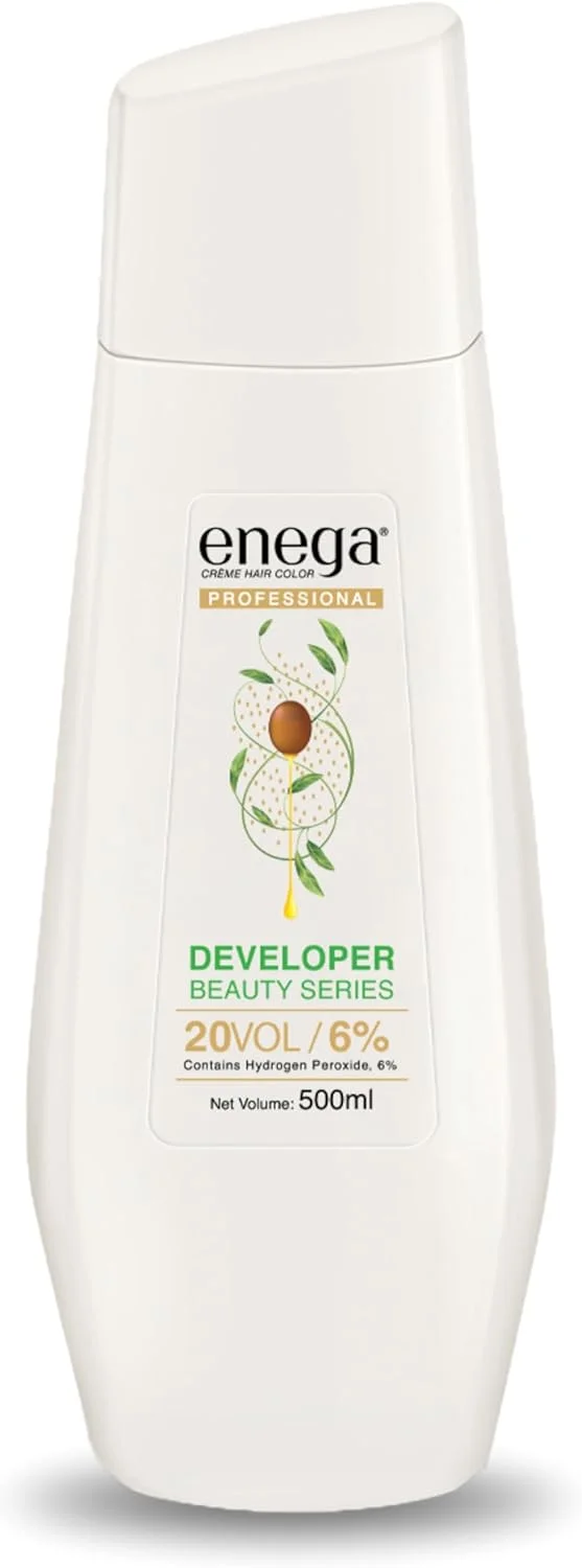 اکسیدان مو انژا کرم دولوپر پروفشنال سری بیوتی، 20 حجمی/6%، حاوی هیدروژن پراکسید، ایده آل برای رنگ مو با کیفیت سالنی (1000 میلی لیتر/33.81 fl oz)