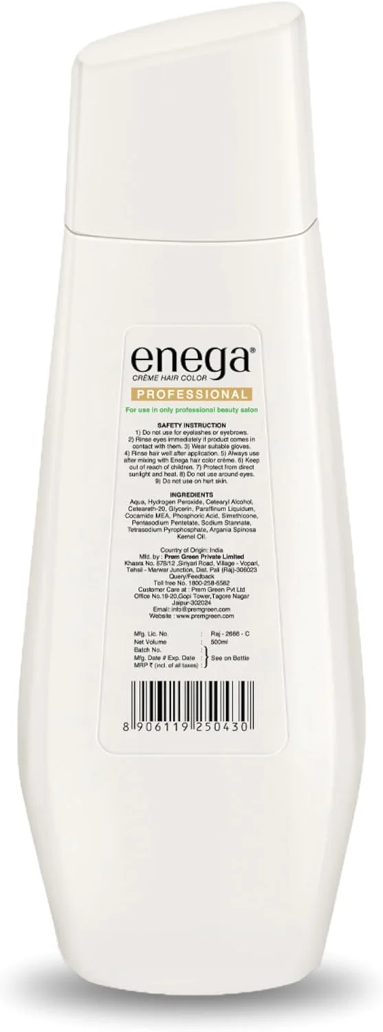 اکسیدان مو انژا کرم دولوپر پروفشنال سری بیوتی، 20 حجمی/6%، حاوی هیدروژن پراکسید، ایده آل برای رنگ مو با کیفیت سالنی (1000 میلی لیتر/33.81 fl oz)