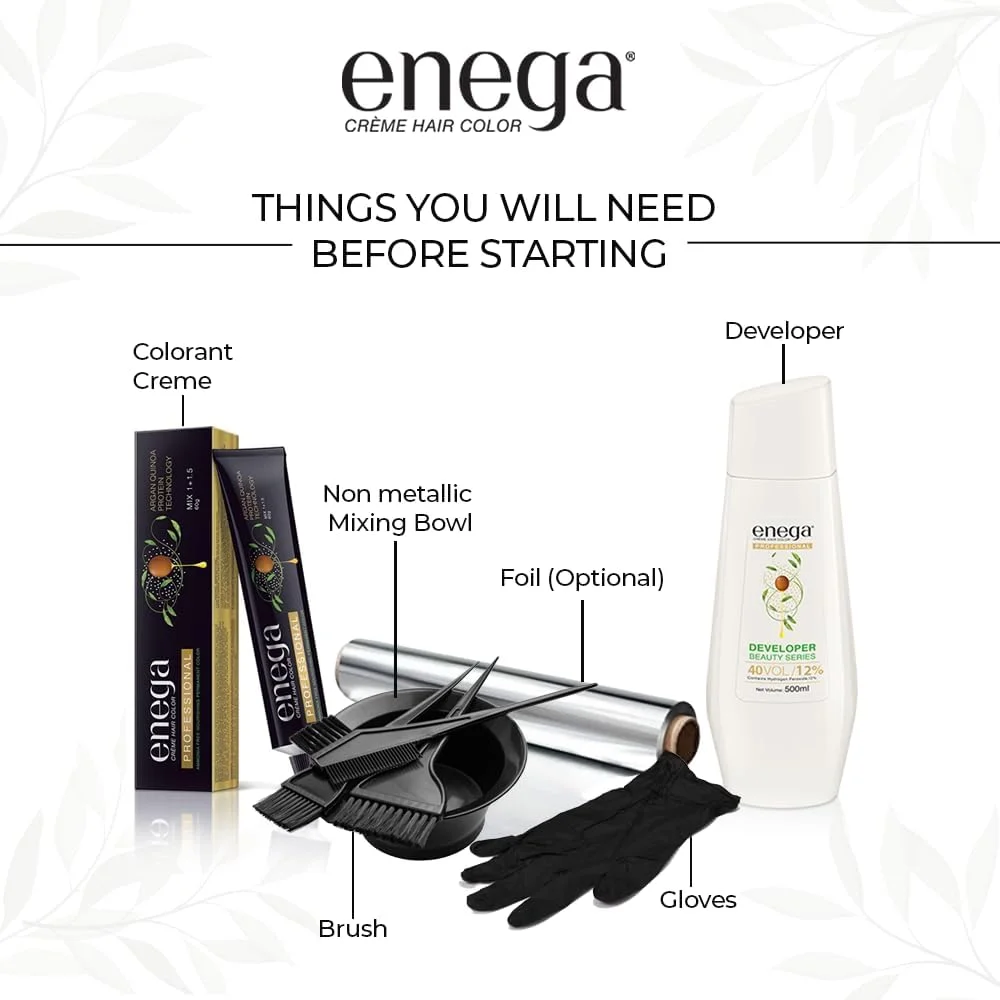 اکسیدان مو حرفه ای Enega سری Beauty، حجم 20/6%، حاوی هیدروژن پراکسید، ایده آل برای رنگ مو با کیفیت سالنی (1000 میلی لیتر/33.81 fl oz)