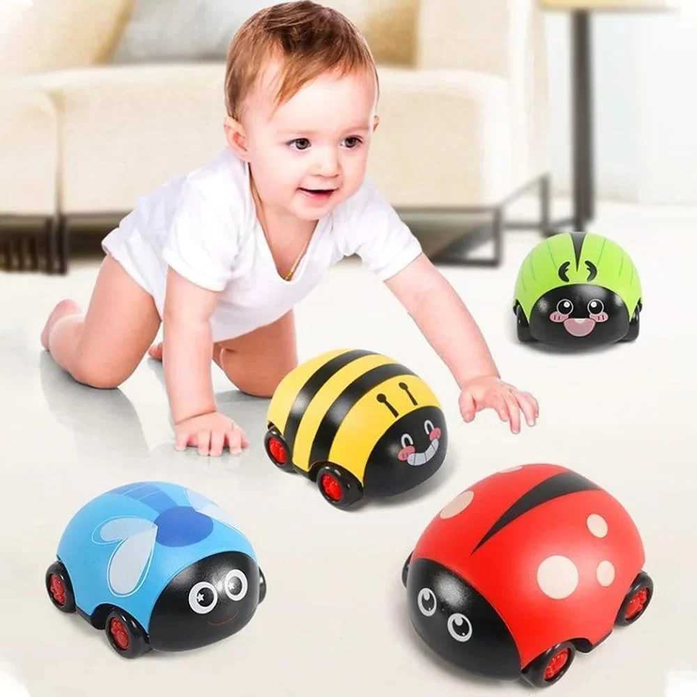 ماشین های عقب کشیدنی AMERTEER | ماشین های اسباب بازی کودک نوپا برای دختران و پسران 1، 2، 3 ساله | ماشین اسباب بازی نوزاد هدیه برای کودکان 1-3 ساله | مجموعه ماشین های اسباب بازی کودک برای دختران 1-3 ساله | ماشین های حیوانات برای کودکان (بسته 4 عددی)