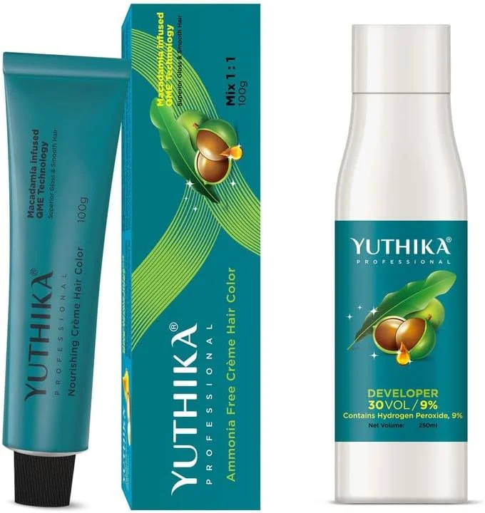 کیت رنگ مو و اکسیدان حرفه ای یوتیکا، رنگ موی بلوند تیره 6.0، 100 گرم و اکسیدان رنگ مو 30 حجمی (9%) 250 میلی لیتر کیت رنگ مو و اکسیدان حرفه ای یوتیکا، رنگ موی بلوند تیره 6.0، 100 گرم و اکسیدان رنگ مو 30 حجمی (9%) 250 میلی لیتر