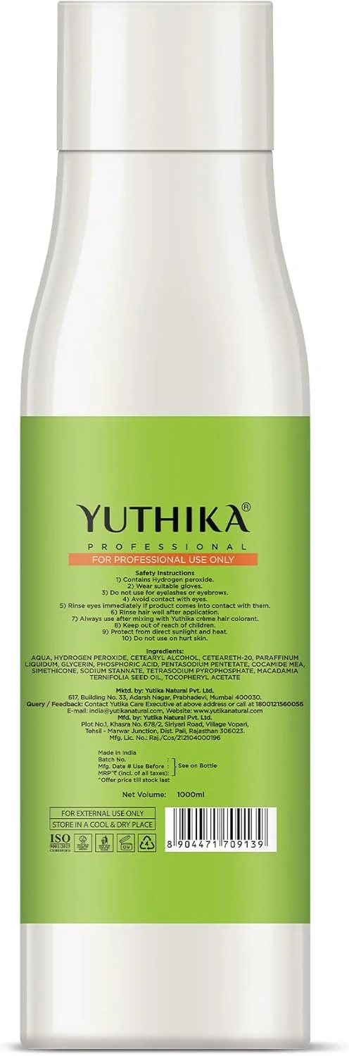 اکسیدان مو یوتیکا پروفشنال 30 حجمی 9% - 1 لیتر | استفاده آسان و یکنواخت برای نتایج ثابت و درخشان | ایده آل برای انواع مو | فرمولاسیون حرفه ای سالنی