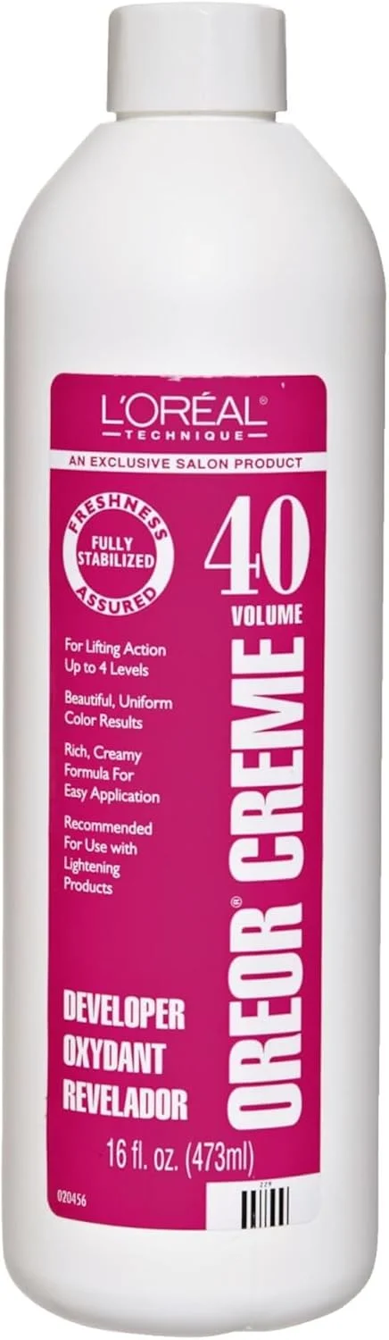 اکسیدان مو لورآل تکنیک اورئور | فعال کننده رنگ مو | فرمول کرمی برای رنگ یکنواخت و نتایج بلیچ | ولوم 40 | 473 میلی لیتر