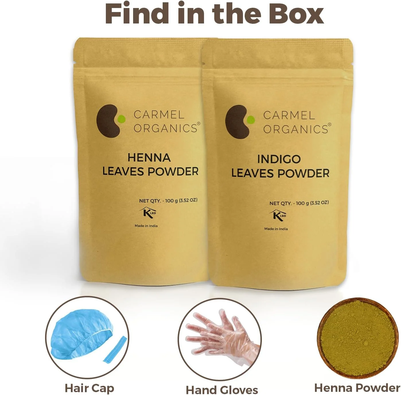 مجموعه پودر حنا و برگ های نیل رنگ مو کارمل ارگانیکس (100 گرم) | بدون مواد نگهدارنده و افزودنی | غیر تراریخته | تهیه شده از برگ های خشک شده خالص و طبیعی مجموعه پودر حنا و برگ های نیل رنگ مو کارمل ارگانیکس (100 گرم) | بدون مواد نگهدارنده و افزودنی | غیر تراریخته | تهیه شده از برگ های خشک شده خالص و طبیعی