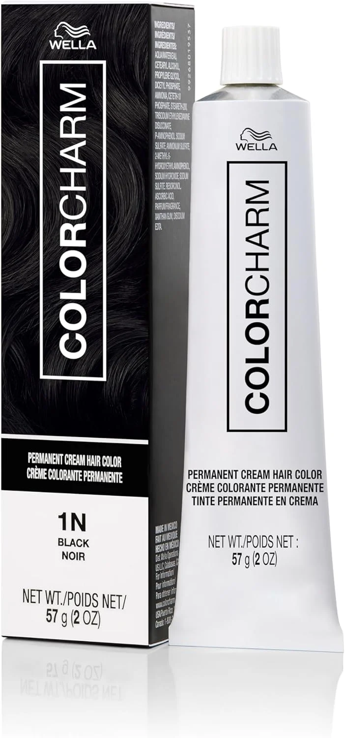 رنگ مو کرمی دائمی کالر شارم، 1N مشکی، 59 میلی لیتر رنگ مو کرمی دائمی کالر شارم، 1N مشکی، 59 میلی لیتر