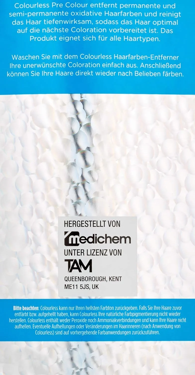 پاک کننده رنگ موی بی رنگ، قبل از رنگ کردن، 1 عدد پاک کننده رنگ موی بی رنگ، قبل از رنگ کردن، 1 عدد