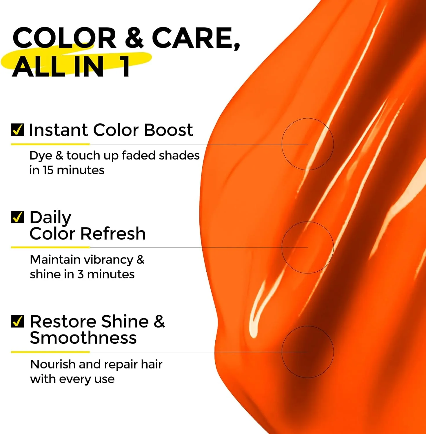 رنگ موی نیمه دائمی کالرلومو - نرم کننده رنگ دهنده 177 میلی لیتری حاوی شی باتر و روغن بادام - ماسک موی رنگ دهنده - وگان، بدون پارابن، آمونیاک و سولفات (نارنجی) رنگ موی نیمه دائمی کالرلومو - نرم کننده رنگ دهنده 177 میلی لیتری حاوی شی باتر و روغن بادام - ماسک موی رنگ دهنده - وگان، بدون پارابن، آمونیاک و سولفات (نارنجی)