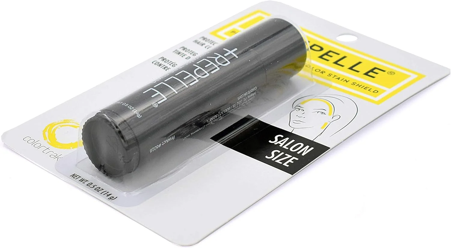 محافظ رنگ مو Colortrak Repelle Professional، محافظت از پوست در برابر لکه های رنگ مو، تا 30 بار استفاده، مینی استیک، محافظت از مشتریان در برابر لکه های رنگ مو، ایمن و آسان برای استفاده، 0.5 اونس محافظ رنگ مو Colortrak Repelle Professional، محافظت از پوست در برابر لکه های رنگ مو، تا 30 بار استفاده، مینی استیک، محافظت از مشتریان در برابر لکه های رنگ مو، ایمن و آسان برای استفاده، 0.5 اونس