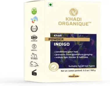 پودر نیلی ارگانیک خادی 150 گرم پودر نیلی ارگانیک خادی 150 گرم