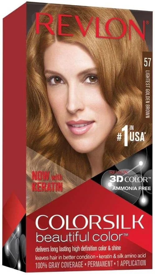 رنگ موی ماندگار و بدون آمونیاک رولون کالر سیلک، شماره 57 قهوه ای طلایی روشن