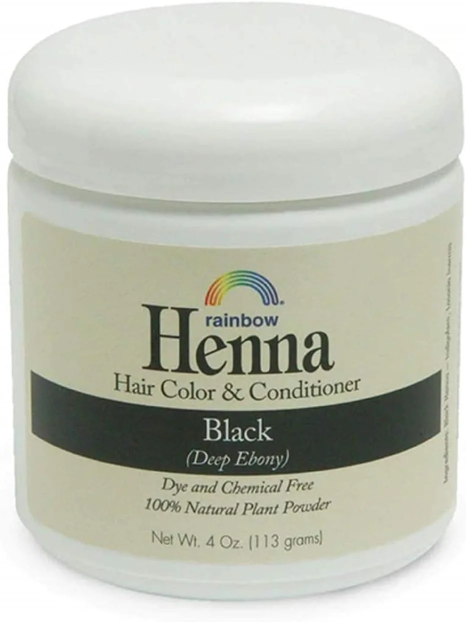 رنگ مو و نرم کننده حنا رینبو ریسرچ، مشکی پرکلاغی عمیق ایرانی، 4 اونس رنگ مو و نرم کننده حنا رینبو ریسرچ، مشکی پرکلاغی عمیق ایرانی، 4 اونس