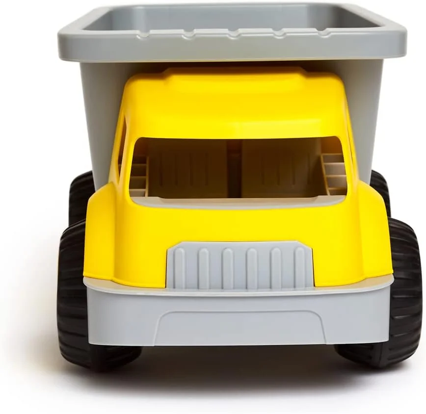 کامیون کمپرسی حمل و بارگیری Hape، مناسب برای استفاده در ساحل، فضای باز و داخل خانه | ایده آل برای اسباب بازی مسافرتی و مجموعه بازی در فضای باز | مناسب برای دستان کوچک | فاقد BPA | مناسب برای 18 ماه به بالا