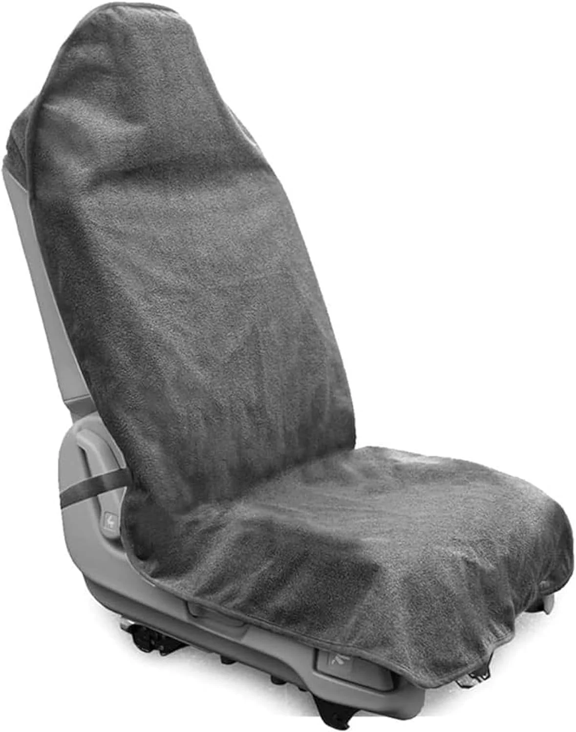 روکش صندلی خودرو ضد آب و ضد تعریق JWWYJ برای بعد از تمرین باشگاه، دویدن، شنا، ساحل و پیاده روی، محافظ صندلی سطلی ضد لغزش با اندازه جهانی برای خودروهای سواری، شاسی بلند و کامیون، قابل شستشو در ماشین لباسشویی (خاکستری)