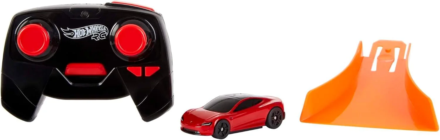 ماشین کنترلی تسلا رودستر هات ویلز در مقیاس 1:64، اسباب بازی کنترلی برای کودکان