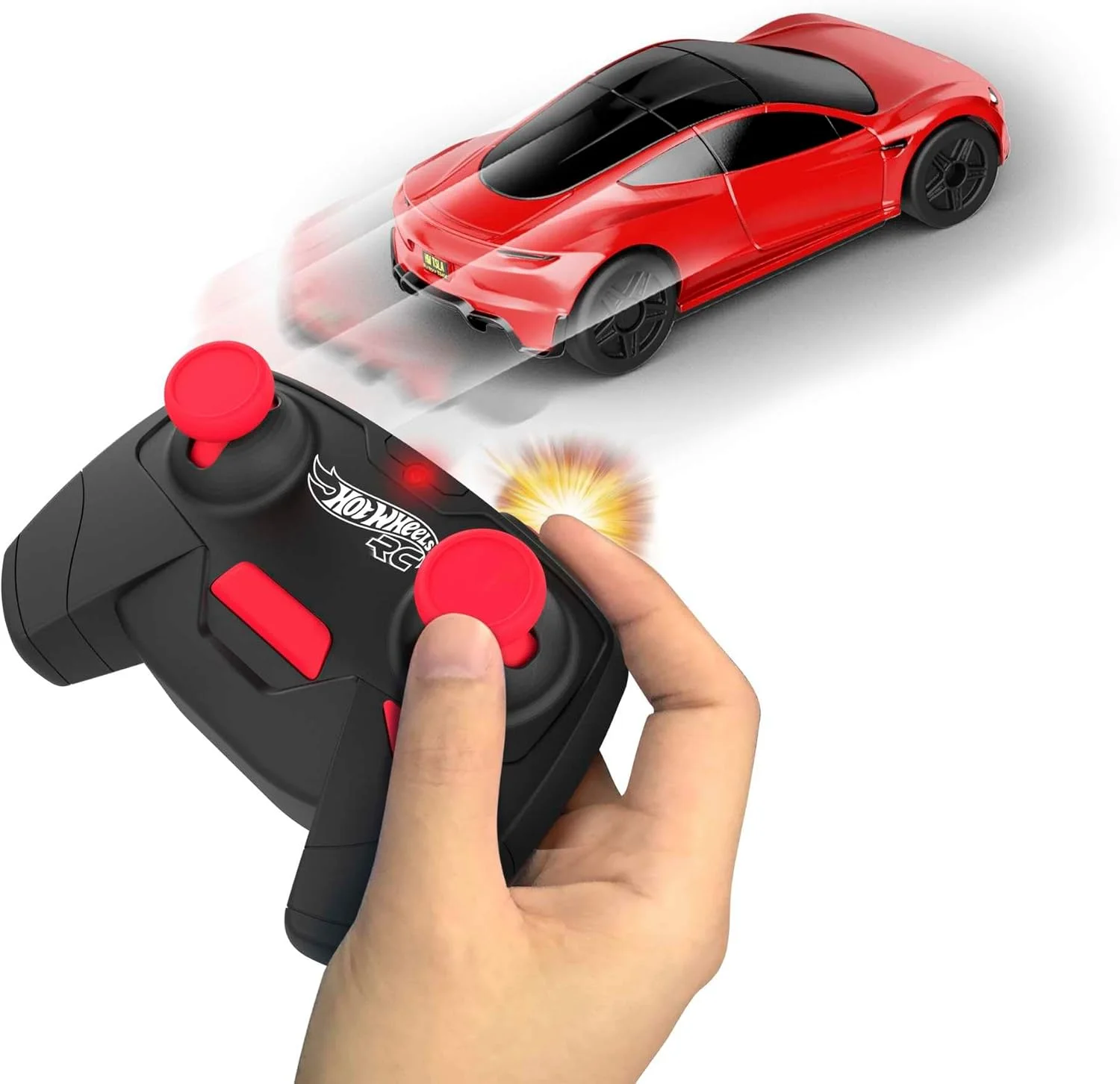 ماشین کنترلی تسلا رودستر هات ویلز در مقیاس 1:64، اسباب بازی کنترلی برای کودکان