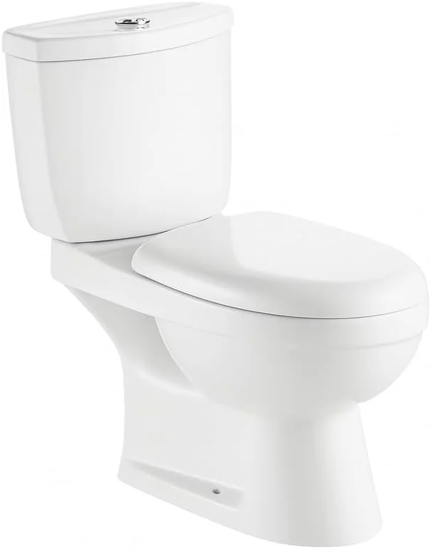 توالت فرنگی دو زمانه کنیگ به همراه مخزن و درب نشیمن 700x340x770 میلی‌متر - سفید