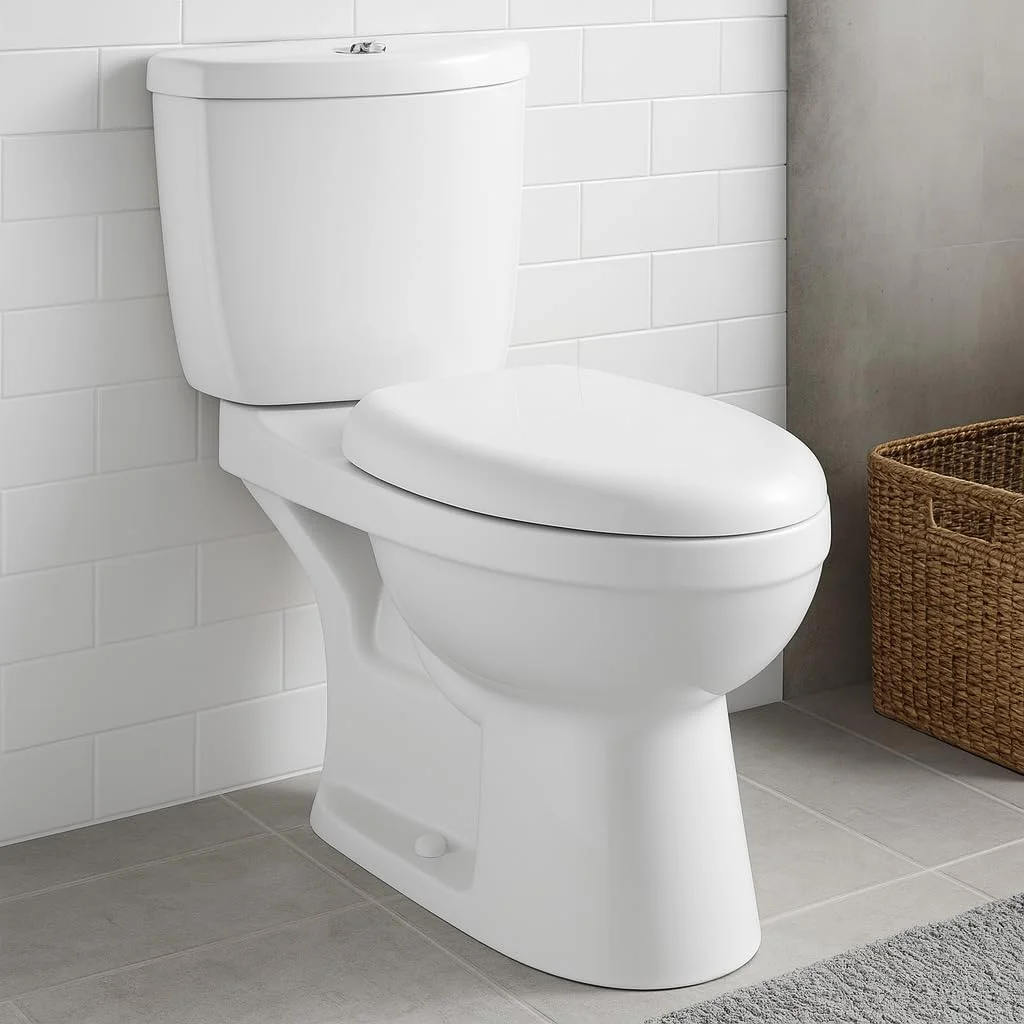 توالت فرنگی دو زمانه کنیگ به همراه مخزن و درب نشیمن 700x340x770 میلی‌متر - سفید