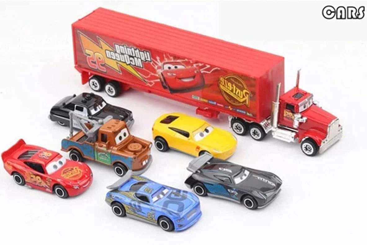 مجموعه اسباب بازی ماشین لیموزین برای کودکان، 7 تکه، قرمز