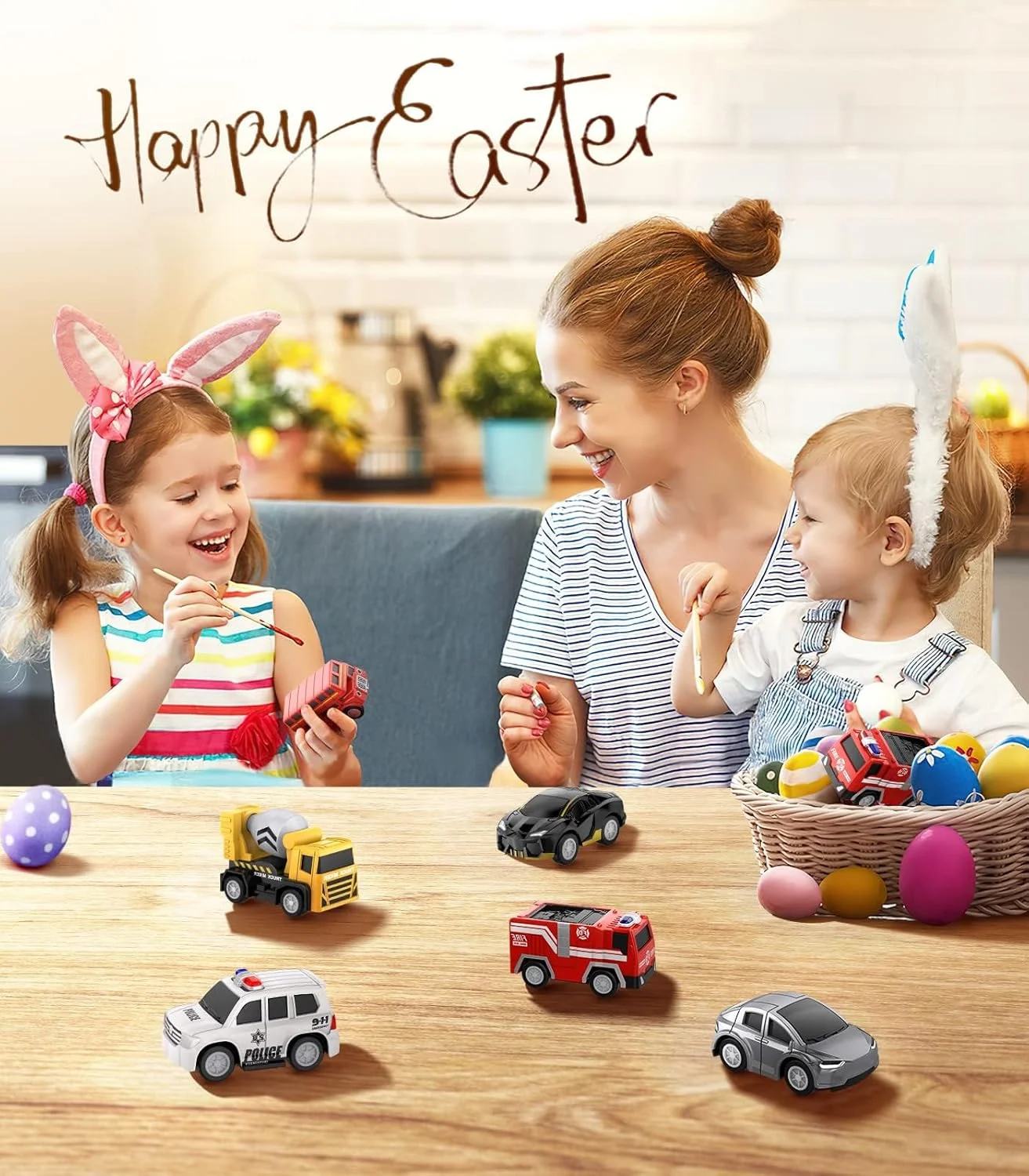 مجموعه ماشین های دایکاست MOTIM، شامل 8 مینی ماشین و کامیون، ماشین های اسباب بازی عقب کش، ماشین های امدادی و ساختمانی برای کودکان 3 تا 7 سال