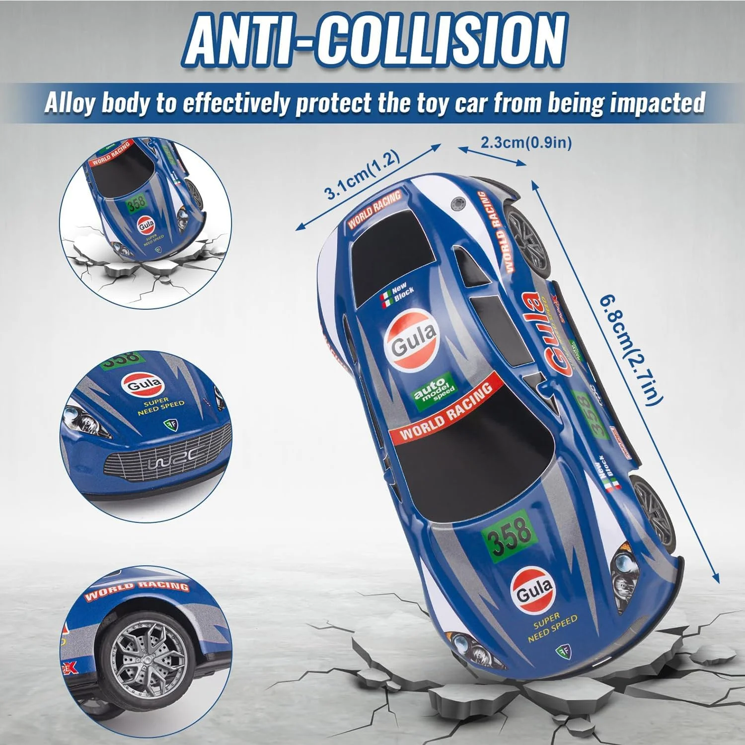 مجموعه 60 عددی ماشین های فلزی عقب کش، مینی ماشین های مسابقه ای برای کودکان، کامیون اسباب بازی با محفظه نگهداری و نقشه های پیست برای پسران و دختران 3+ سال