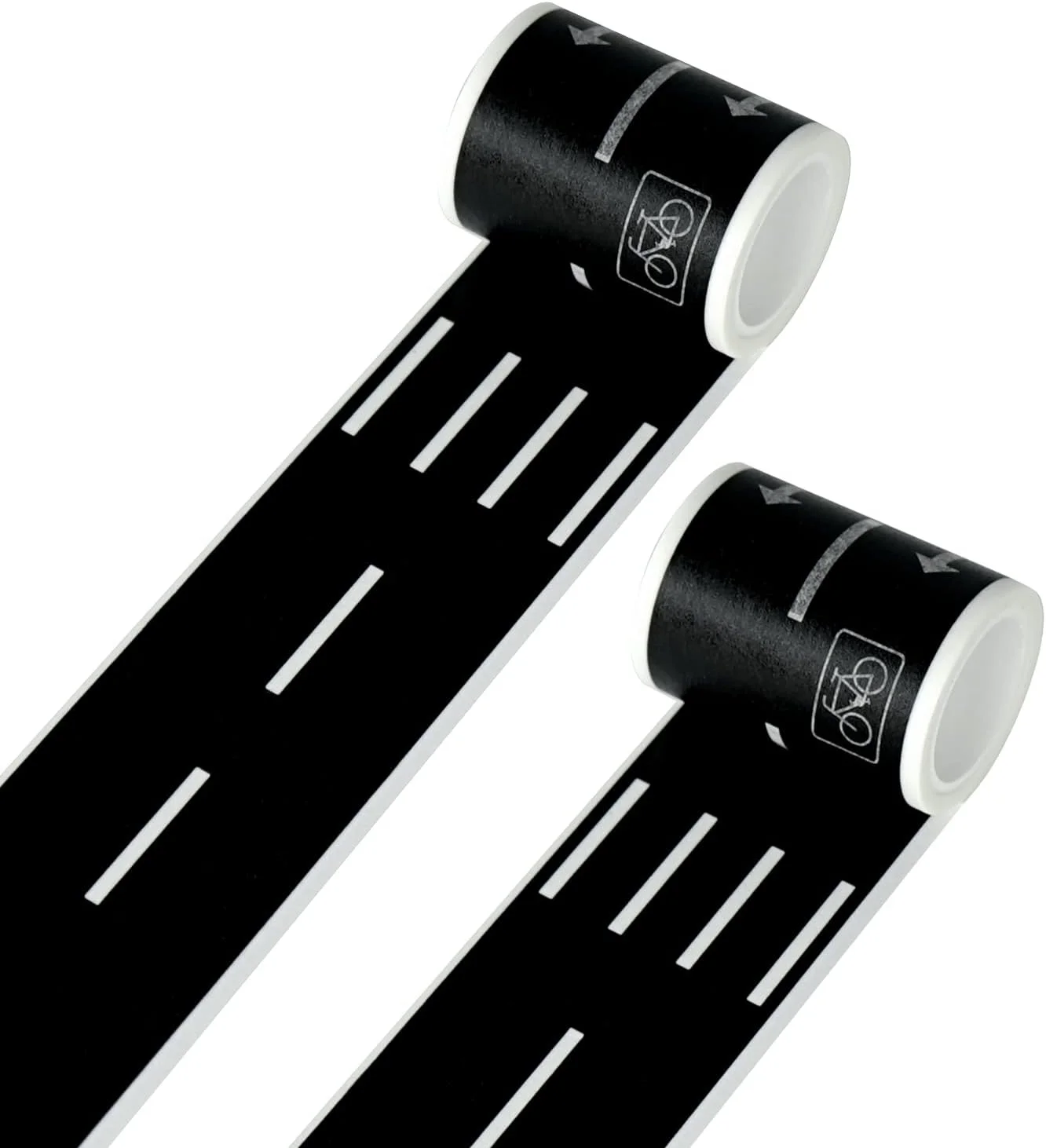 رول های برچسب جاده TORMEN برای ماشین ها، ست های مسیر و قطار، برچسب عالی برای توسعه تخیل و حافظه کودکان شما، بازی و هدیه برای اسباب بازی های کودکان (2 رول جاده)