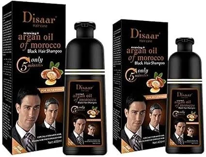 شامپو رنگ عباسعلی دیسار 400 میلی لیتر، 2 عدد برای موی آقایان و بانوان، رنگ موی فوری (مشکی) شامپو رنگ عباسعلی دیسار 400 میلی لیتر، 2 عدد برای موی آقایان و بانوان، رنگ موی فوری (مشکی)
