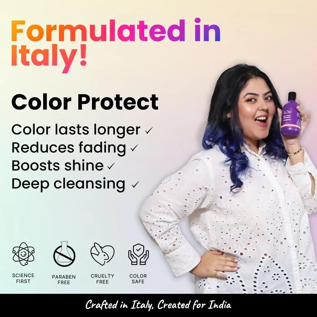 شامپو تثبیت کننده رنگ مو 2.Oh! Italian Post Color حاوی کمپلکس محافظت از رنگ | شامپو مصرف روزانه برای موهای رنگ شده با pH 4.5 | شامپو ضد وز برای موهای رنگ شده | شامپو محافظت از رنگ مو برای زنان و مردان شامپو تثبیت کننده رنگ مو 2.Oh! Italian Post Color حاوی کمپلکس محافظت از رنگ | شامپو مصرف روزانه برای موهای رنگ شده با pH 4.5 | شامپو ضد وز برای موهای رنگ شده | شامپو محافظت از رنگ مو برای زنان و مردان