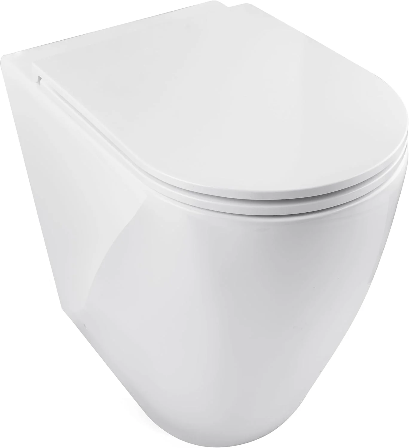 توالت فرنگی دیواری AQUAECO Envoy به همراه نشیمنگاه، سفید