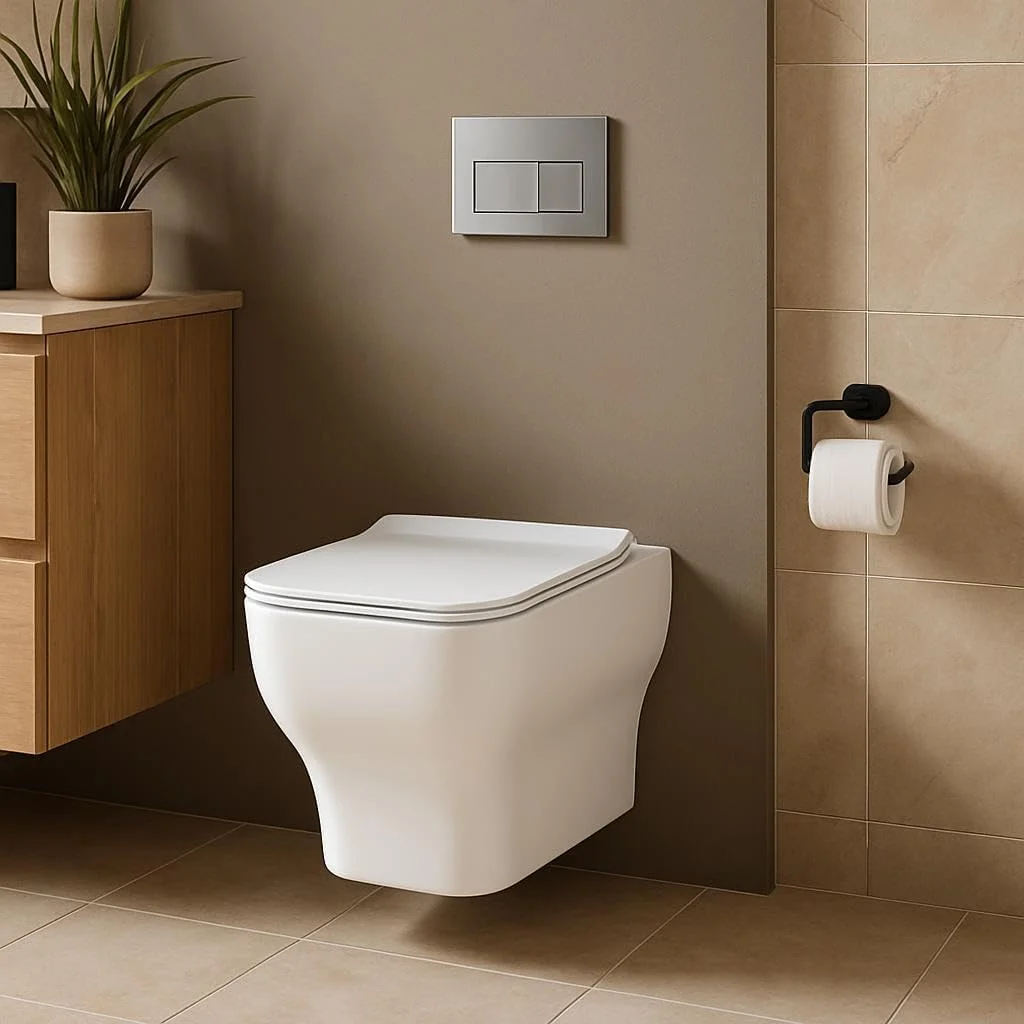 توالت وال هنگ کونیگ 530x340x360 میلی‌متر، طراحی مدرن سفید